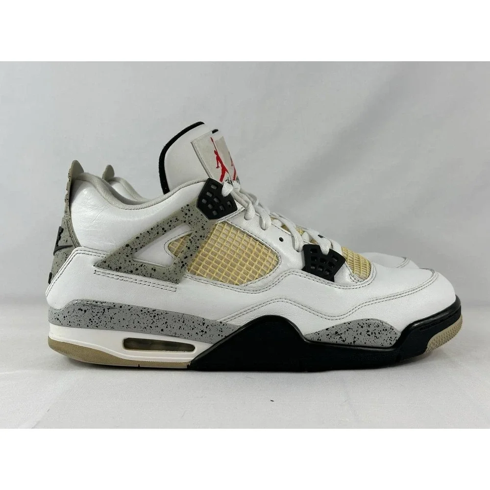 Nike Air Jordan 4 Retro OG 'White Cement' 2016 Men's 840606-192 Size 13